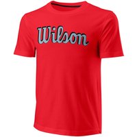 Wilson Script Eco Slimfit T-Shirt Herren in rot von Wilson