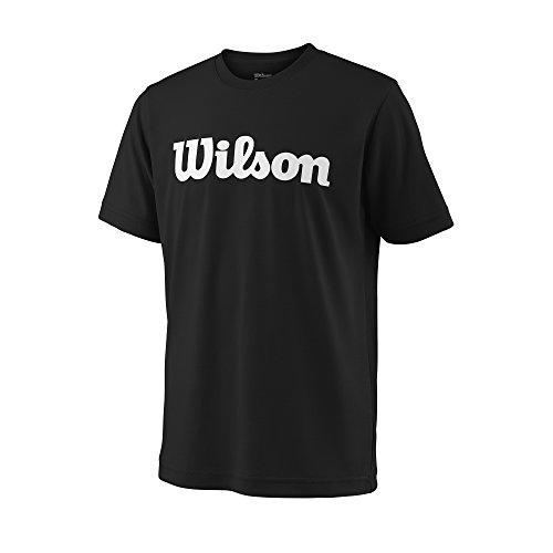 Wilson Script Tech Tee Y Team, Black/White, XS, WRA770702XS von Wilson