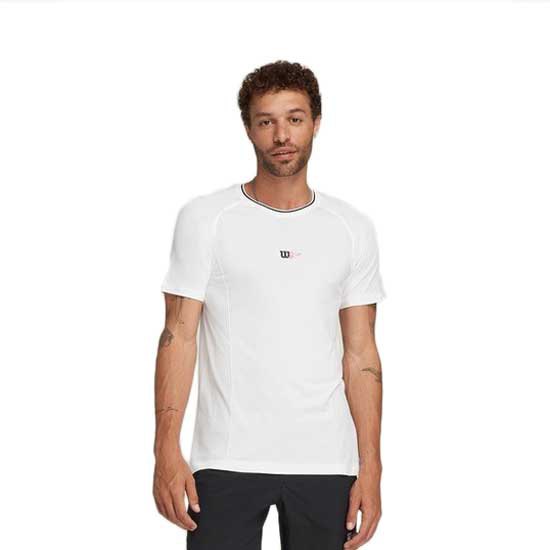 Wilson Series Seamless Crew 2.0 Short Sleeve T-shirt Weiß XL Mann von Wilson