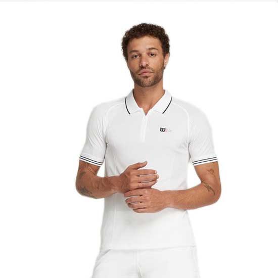 Wilson Series Seamless Long Sleeve Polo Weiß XL Mann von Wilson