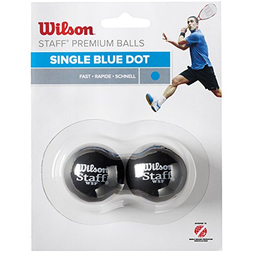 Wilson Squash-Ball, Staff, 2 Stück, Blau, Schwarz, WRT617500 von Wilson