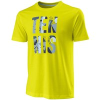 Wilson Stacked Tech T-Shirt Herren in gelb von Wilson
