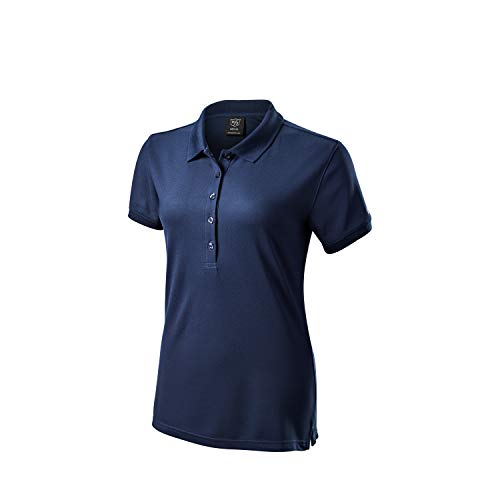 Wilson Staff Damen Golf-Poloshirt, WILSON STAFF AUTHENTIC POLO, Polyester, Blau, Gr. L, WGA700741LG von Wilson