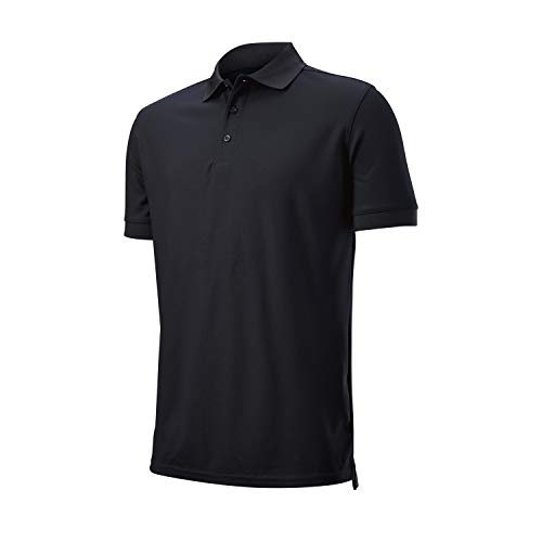 Wilson Staff Herren Golf-Poloshirt, WILSON STAFF AUTHENTIC POLO, Polyester, Schwarz, M von Wilson