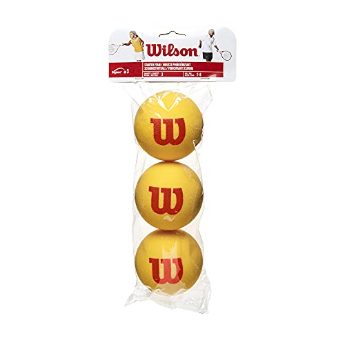 Wilson Unisex Starter Foam Ball 3 Pack B lle, Yellow, EU von Wilson