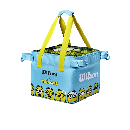 Wilson Tasche für Ballwagen Minions, Für bis zu 150 Tennisbälle, Nylon, Blau von Wilson