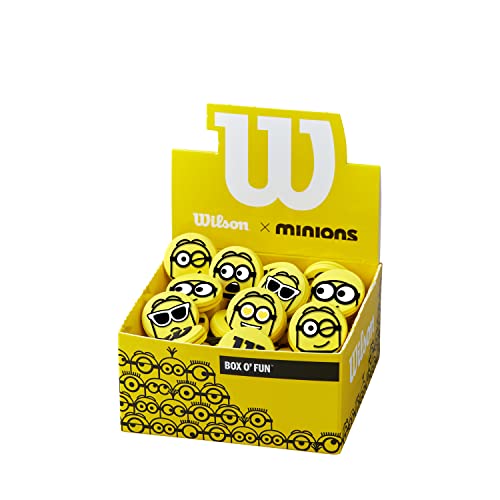 Wilson Unisex-Adult Minions 2.0 vibration dameners Tennis Dampener, Yellow, 75 PK EU von Wilson