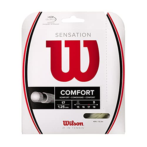 Wilson Unisex Sensation 17 Tennissaiten, 12,2 Meter, 1,25 mm EU von Wilson