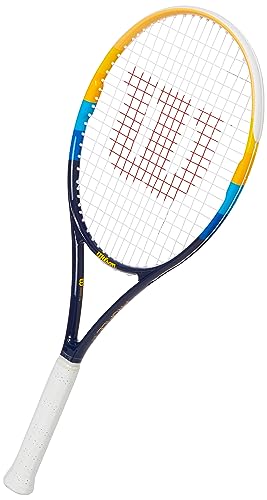 Wilson Tennisschläger, Wilson Prime, Unisex, Anfänger und Freizeitspieler, Griffstärke L2, Blau/Orange, WR012710U2 von Wilson