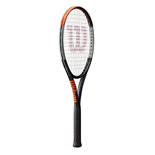 Wilson Tennisschläger Burn 100 LS V4.0, Ambitionierte Freizeitspieler, Schwarz/Grau/Orange, WR044910U3 von Wilson