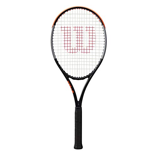 Wilson Tennisschläger Burn 100 V4.0, Ambitionierte Freizeitspieler, Schwarz/Grau/Orange, WR044710U1 von Wilson