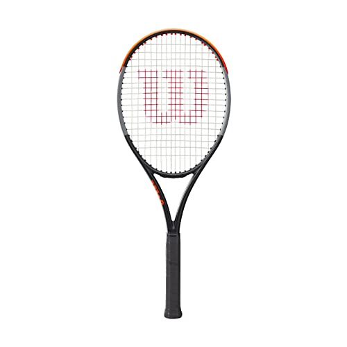 Wilson Tennisschläger Burn 100 V4.0, Ambitionierte Freizeitspieler, Schwarz/Grau/Orange, WR045010U3 von Wilson