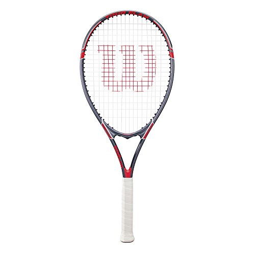 Wilson Tour Slam Freizeit-Tennisschläger für Erwachsene, Griffgröße: 7,6-11,4 cm, Rot/Grau von Wilson