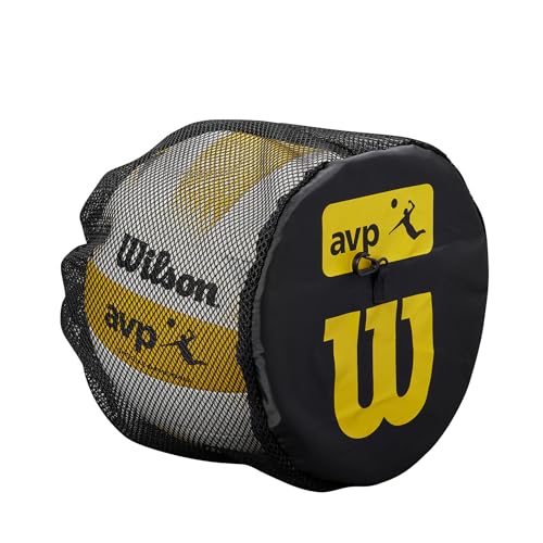 Wilson Unisex-Adult Volleyball Single Ball Bag Einzelne Balltasche, Schwarz/Gelb, Einheitsgröße von Wilson