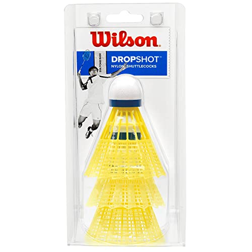 Wilson Unisex Erwachsene Dropshot Badminton Shuttles, Gelb, 3 St ck EU von Wilson