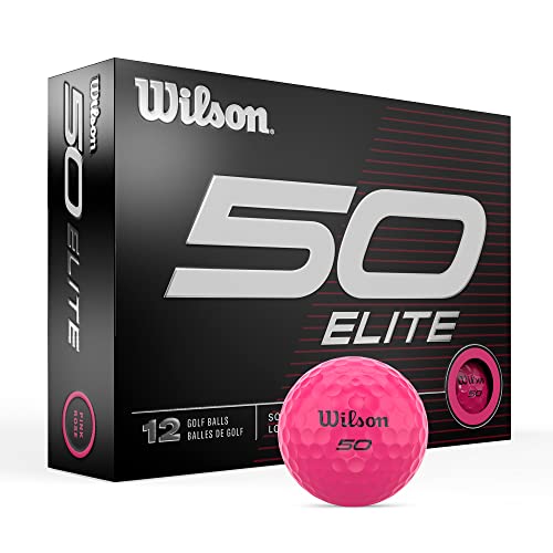 Wilson Unisex-Erwachsene Fifty Elite Golfbälle, Pink von Wilson