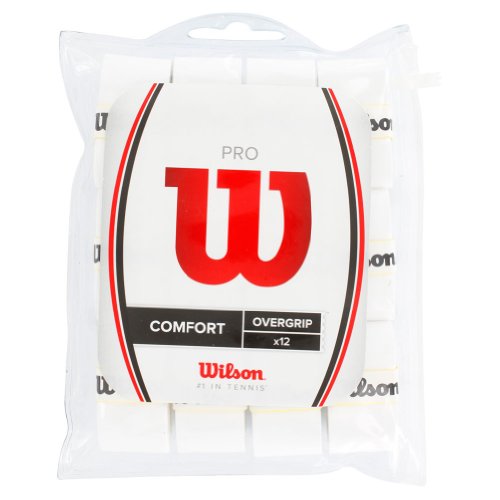 Wilson Unisex Griffband Pro Overgrip, weiß, 12 Stück, WRZ4016WH von Wilson