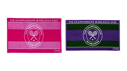 Wimbledon 2023 Damen & Herren on Court Player Towel Tennis Handtuch 2er Set von Wimbledon