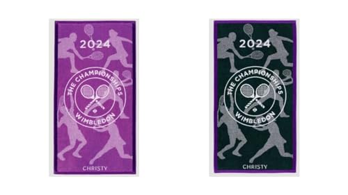 Wimbledon 2024 Damen & Herren on Court Player Towel Tennis Handtuch 2er Set von Wimbledon