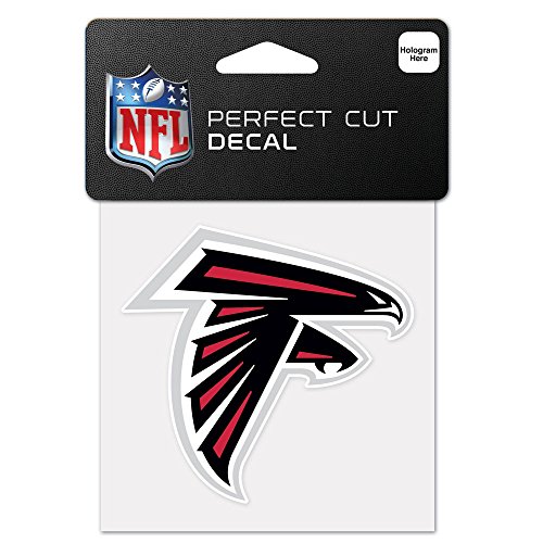 WinCraft NFL Atlanta Falcons 63036011 Perfect Cut Color Decal, 10,2 x 10,2 cm, Schwarz von Wincraft