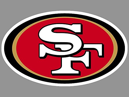 NFL San Francisco 49ers 63074011 Perfect Cut Farbaufkleber, 10,2 x 10,2 cm, Schwarz von Wincraft