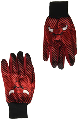 WinCraft NBA Chicago Bulls zweifarbige Handschuhe, Rot/Schwarz von Wincraft