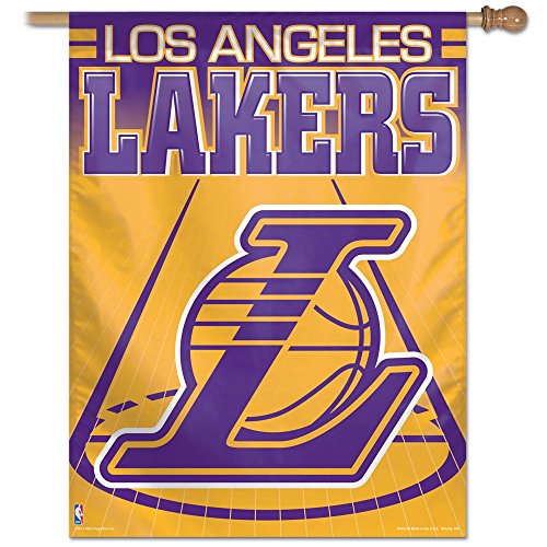 WinCraft NBA Los Angeles Lakers 03475014 Vertikal Flagge, 71,1 x 101,6 cm schwarz von Wincraft