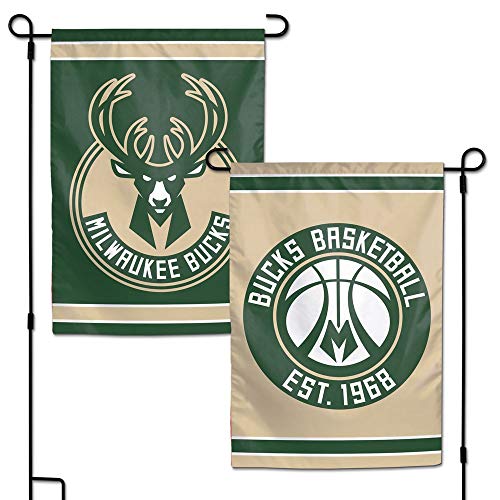 WinCraft NBA Milwaukee Bucks Flagge, zweiseitig, 30,5 x 45,7 cm, Teamfarben von Wincraft