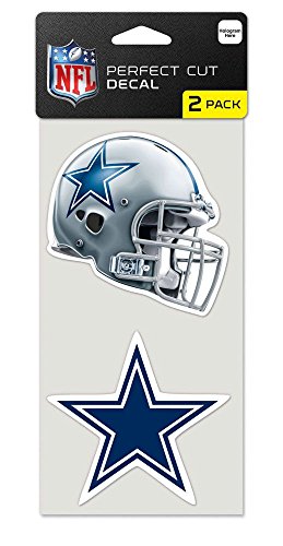 WinCraft NFL Dallas Cowboys Perfect Cut Aufkleber (2 Stück), 10,2 x 10,2 cm von Wincraft