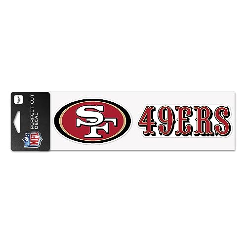 WinCraft NFL San Francisco 49ers WCR49141014 Perfect Cut Aufkleber, 7,6 x 25,4 cm von Wincraft