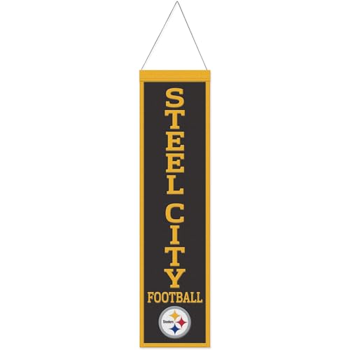 WinCraft Pittsburgh Steelers Slogan NFL Wool Banner 80x20cm von Wincraft