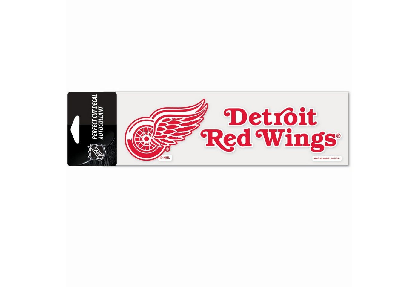 WinCraft Wanddekoobjekt NHL Perfect Cut Aufkleber 8x25cm Detroit Red Wings von WinCraft