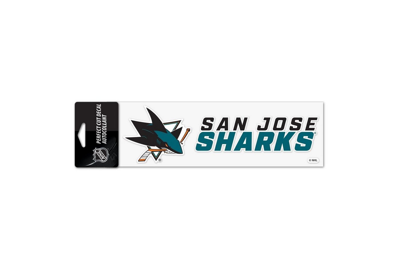 WinCraft Wanddekoobjekt NHL Perfect Cut Aufkleber 8x25cm San Jose Sharks von WinCraft