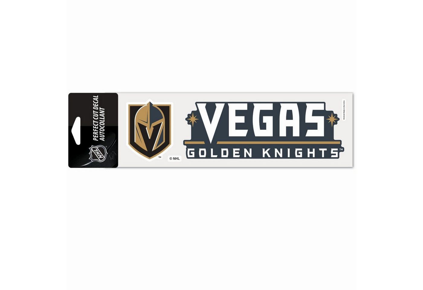 WinCraft Wanddekoobjekt NHL Perfect Cut Aufkleber 8x25cm Vegas Golden Knig von WinCraft