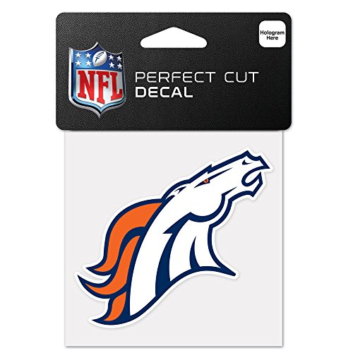 WinCraft NFL Denver Broncos 63044011 Perfect Cut Color Decal, 10,2 x 10,2 cm, Schwarz von Wincraft