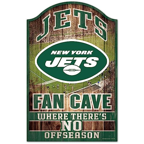 NFL New York Jets Holzschild, 27,9 x 43,2 cm, schwarz 05947010 von Wincraft