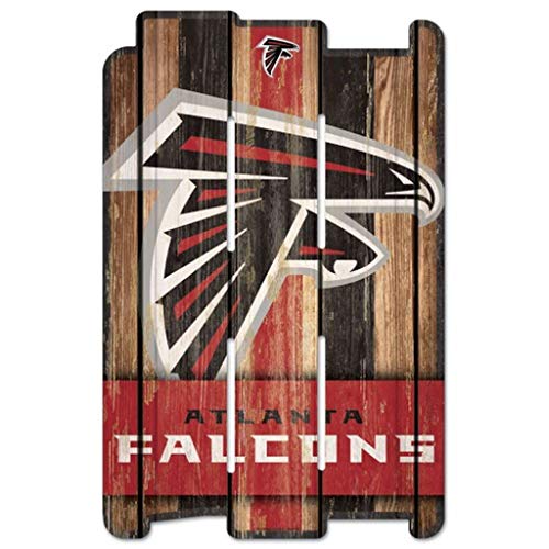 NFL Schild aus Holz ATLANTA FALCONS Holzschild Wood Shield Fence von Wincraft