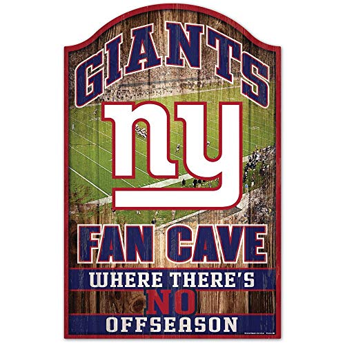 New York Giants Fan Cave Wood Sign von Wincraft