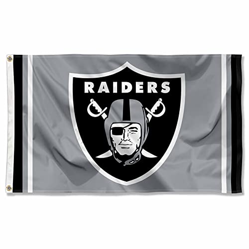 Oakland Raiders Silber Flagge von Wincraft