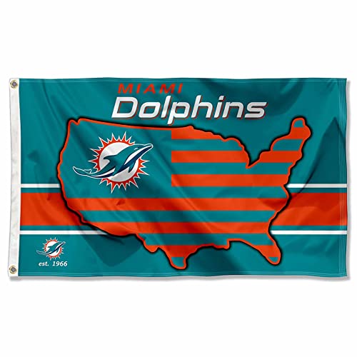 WinCraft Miami Dolphins Nation USA American Country 3x5 Flag von Wincraft