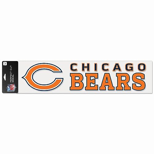 WinCraft NFL Chicago Bears Perfect Cut Aufkleber, 10,2 x 43,2 cm von Wincraft