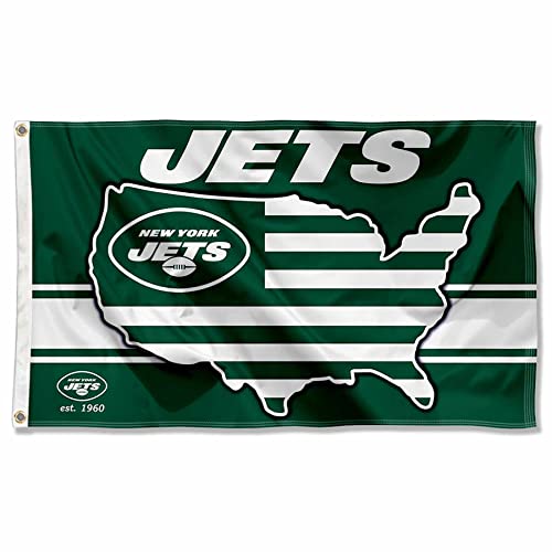 WinCraft New York Jets Nation USA American Country 3x5 Flag von Wincraft