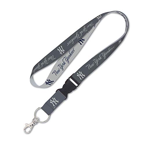 WinCraft New York Yankees Lanyard with Detachable Buckle 1" Charcoal von Wincraft