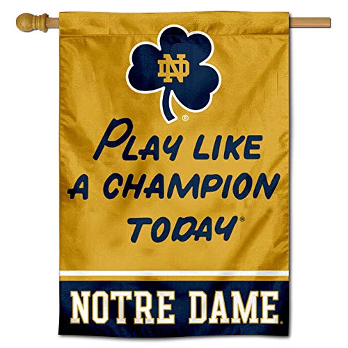 WinCraft Notre Dame Fighting Irish Play Like A Champion Today Sleeve Banner Flag von Wincraft