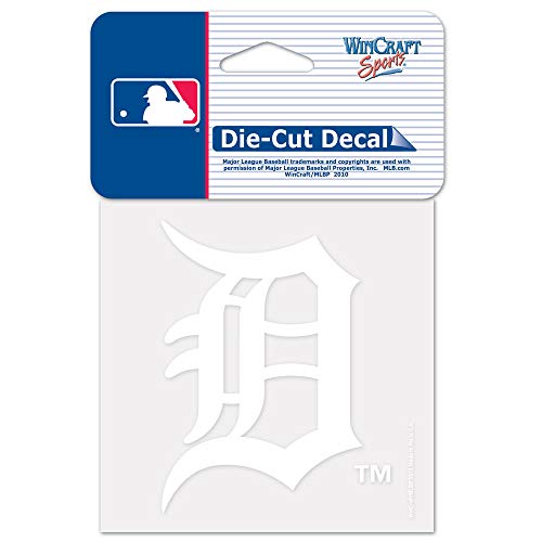 'WinCraft Snack-Schale MLB Detroit Tigers 61097013 perfekten Schnitt Aufkleber, 10,2 x 10,2 cm weiß von Wincraft