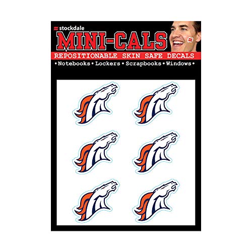 Wincraft 6er Gesicht Aufkleber 3cm - NFL Denver Broncos von Wincraft