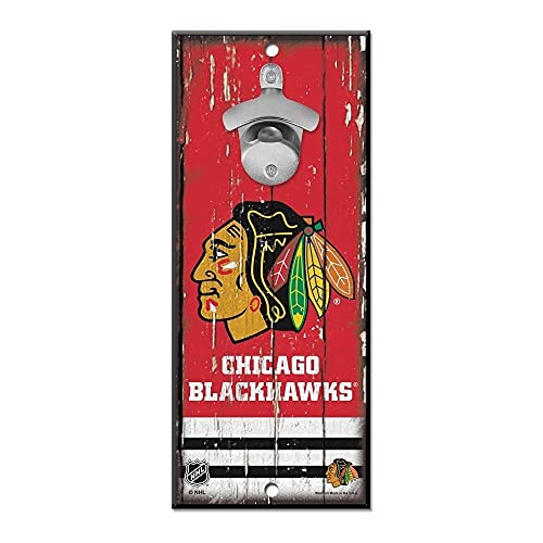 WinCraft Chicago Blackhawks NHL Schild mit Flaschenöffner von Wincraft