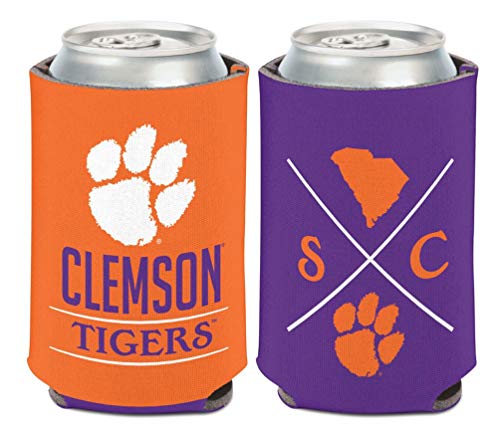 Wincraft NCAA Clemson University Tigers, 1 Packung mit 340 ml Dosenkühler 2-seitig von Wincraft