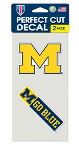 Wincraft NCAA Universität von Michigan perfekten Schnitt Aufkleber (Set von 2), 10,2 x 10,2 cm von Wincraft