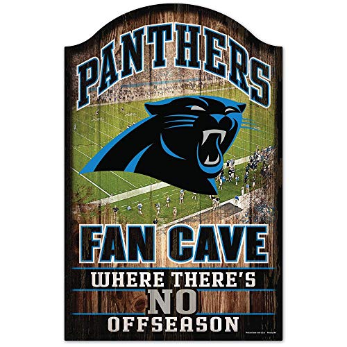 Wincraft NFL Carolina Panthers Fan Cave Sign Holzschild von Wincraft